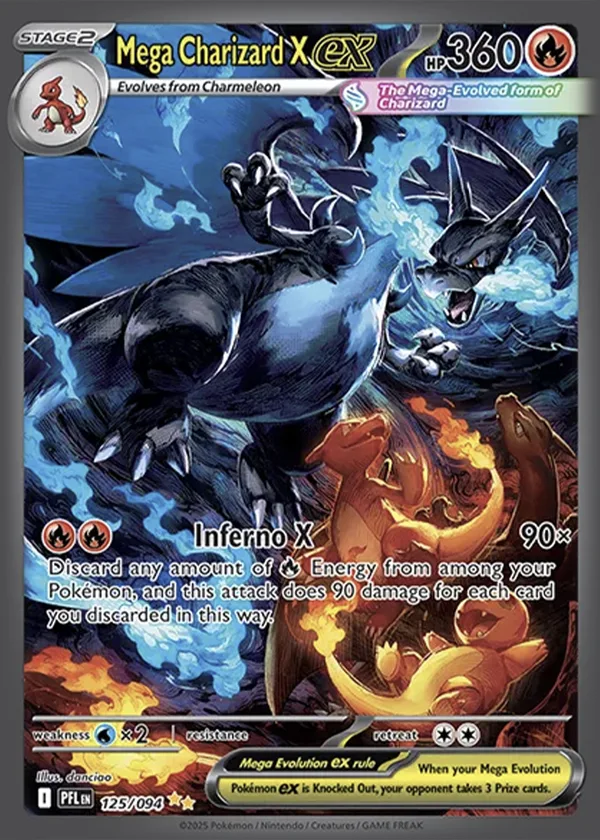 Mega Charizard X ex Pokémon card